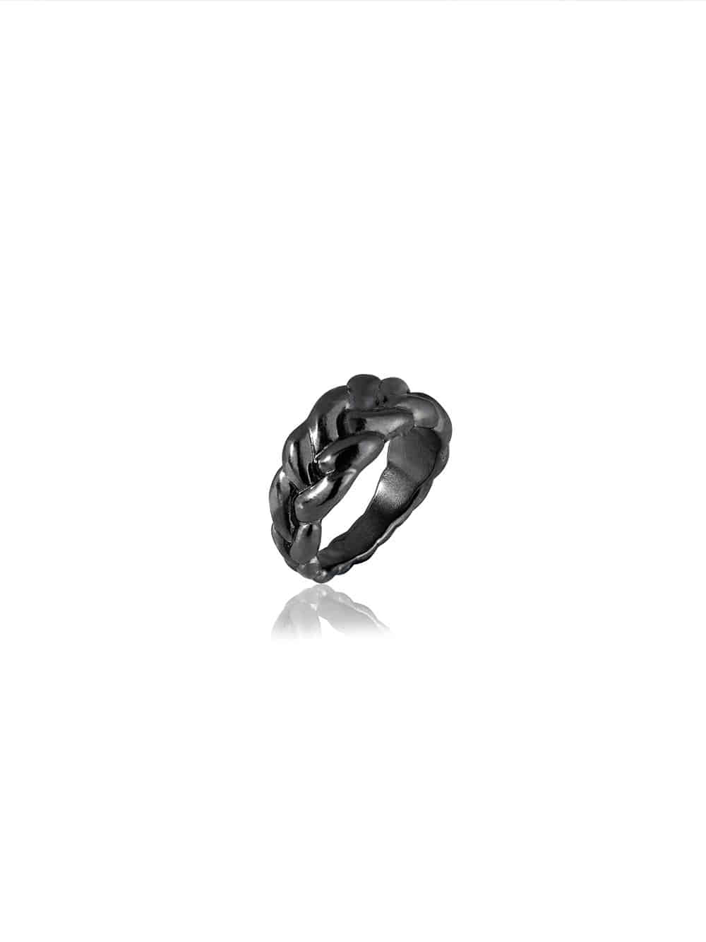 WOMEN&#039;S RING #07 (Black)(silver925)