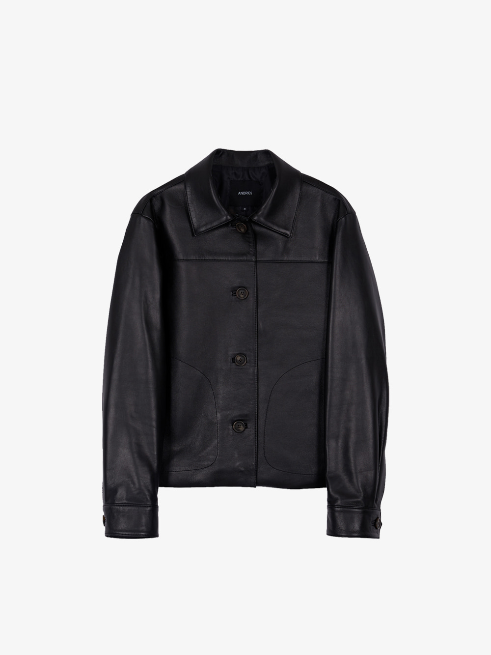 [ESSENTIAL] Bari Crop Leather Jacket